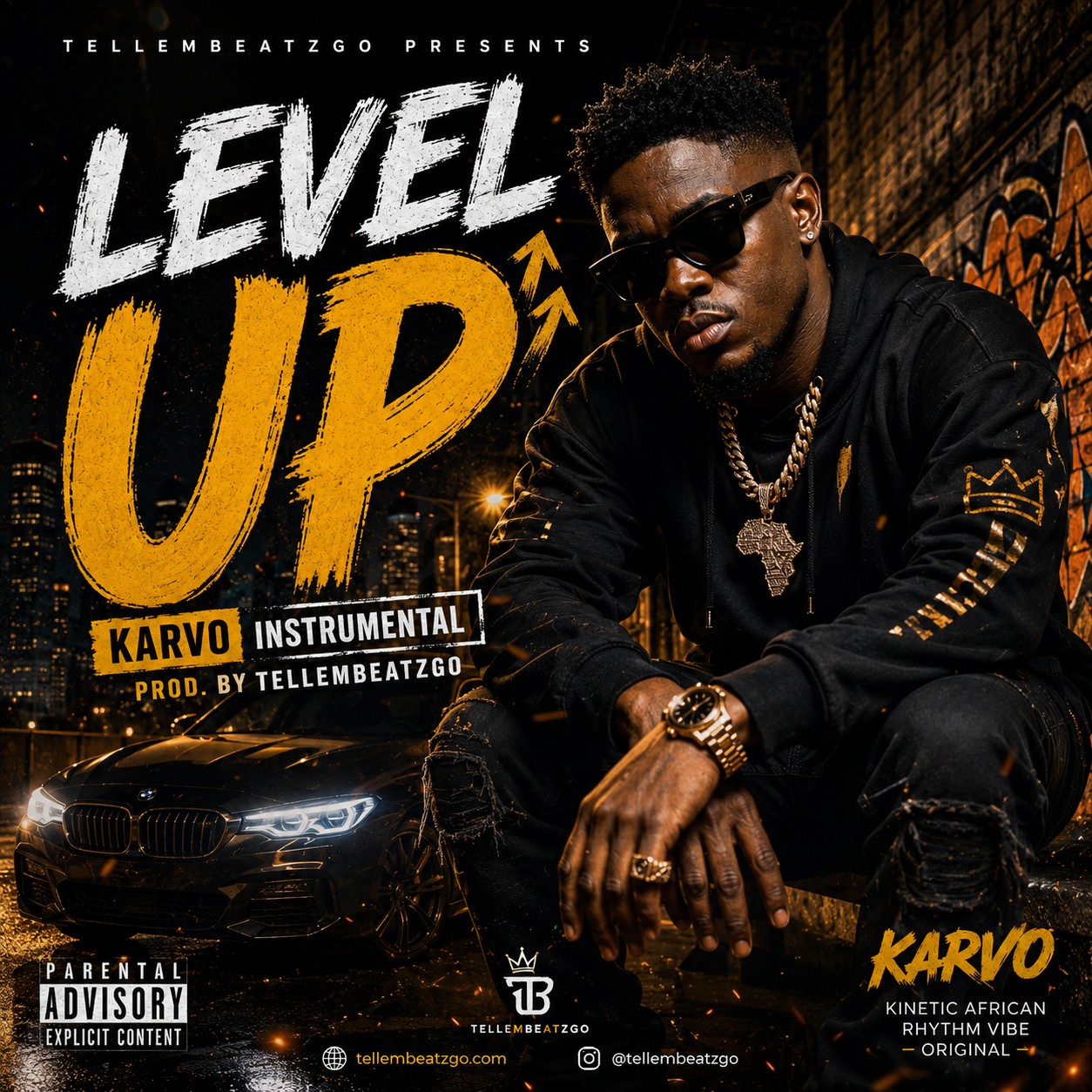 LEVEL UP | KARVO Instrumental | Prod. by Tellembeatzgo