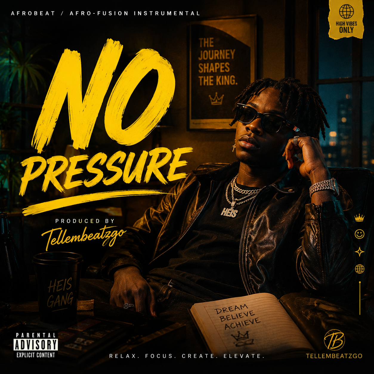 NO PRESSURE | Afrobeat / Afro-Fusion Instrumental | Prod. by Tellembeatzgo