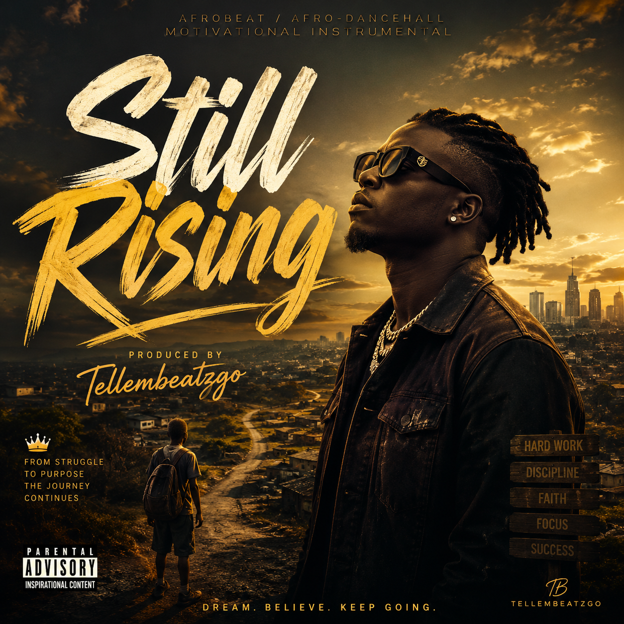 Still Rising | Afrobeat / Afro-Dancehall Motivational Instrumental | Prod. by Tellembeatzgo